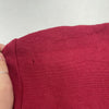 Vintage Salvatore Ferragamo Red Short Sleeve Pocket Front Sweater Tunic Women’s