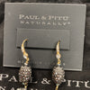 Paul &amp; Pitu Naturally Genuine Stone Tri Drop Earrings