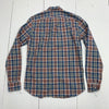 J crew Mens Blue Red Plaid Long Sleeve Button Up Size Small