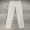 Soft Surroundings Alesia Fleur White Embroidered Straight Jeans Women’s Size Med