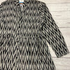 Passion Lilie Gray Black Long Sleeve Button Up Dress Women Size XL NEW Sleeve Cu