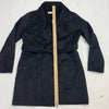 Tahari Womens Black Belted Over Coat size XL