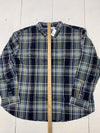 Old Navy Mens Blue Plaid Long Sleeve Button Up Shirt Size 4XL