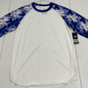Adidas White Baseball 3/4 Sleeve T-Shirt Men Size Medium NEW *