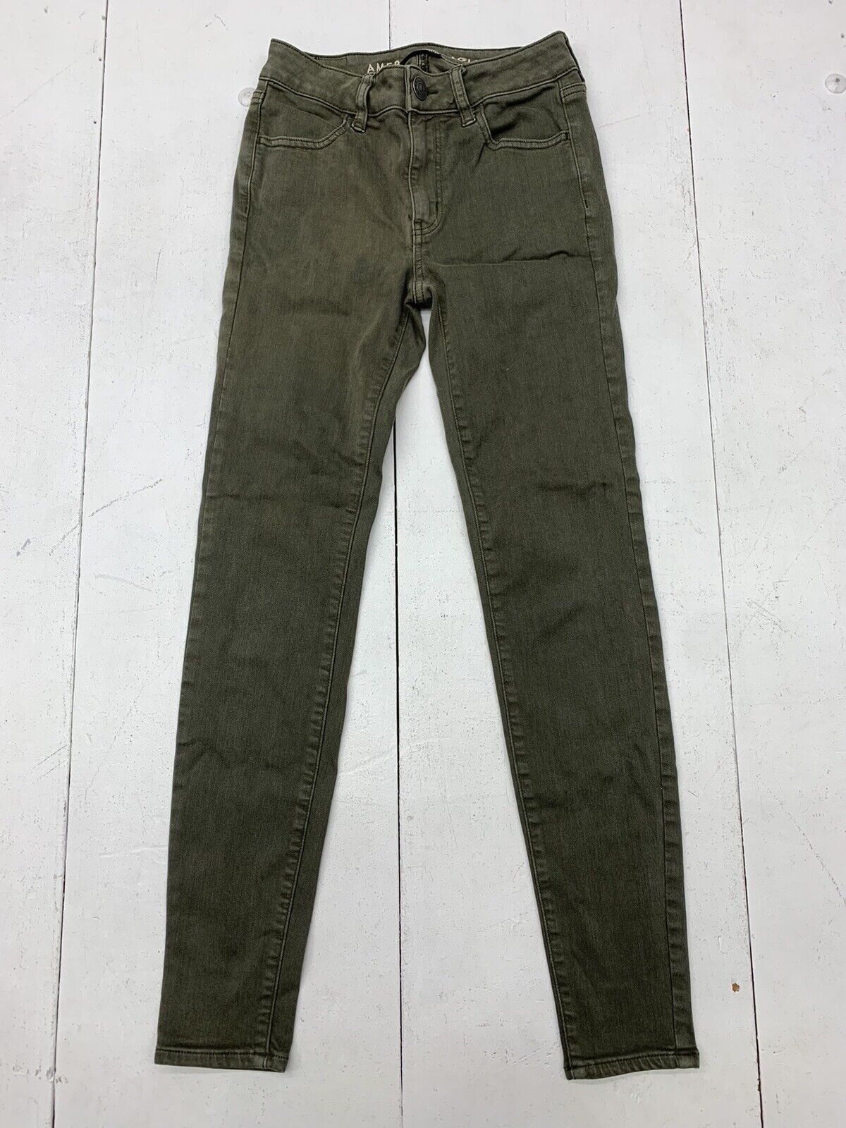 American Eagle Womens Green Hi Rise Jegging Jeans Size 0 - beyond