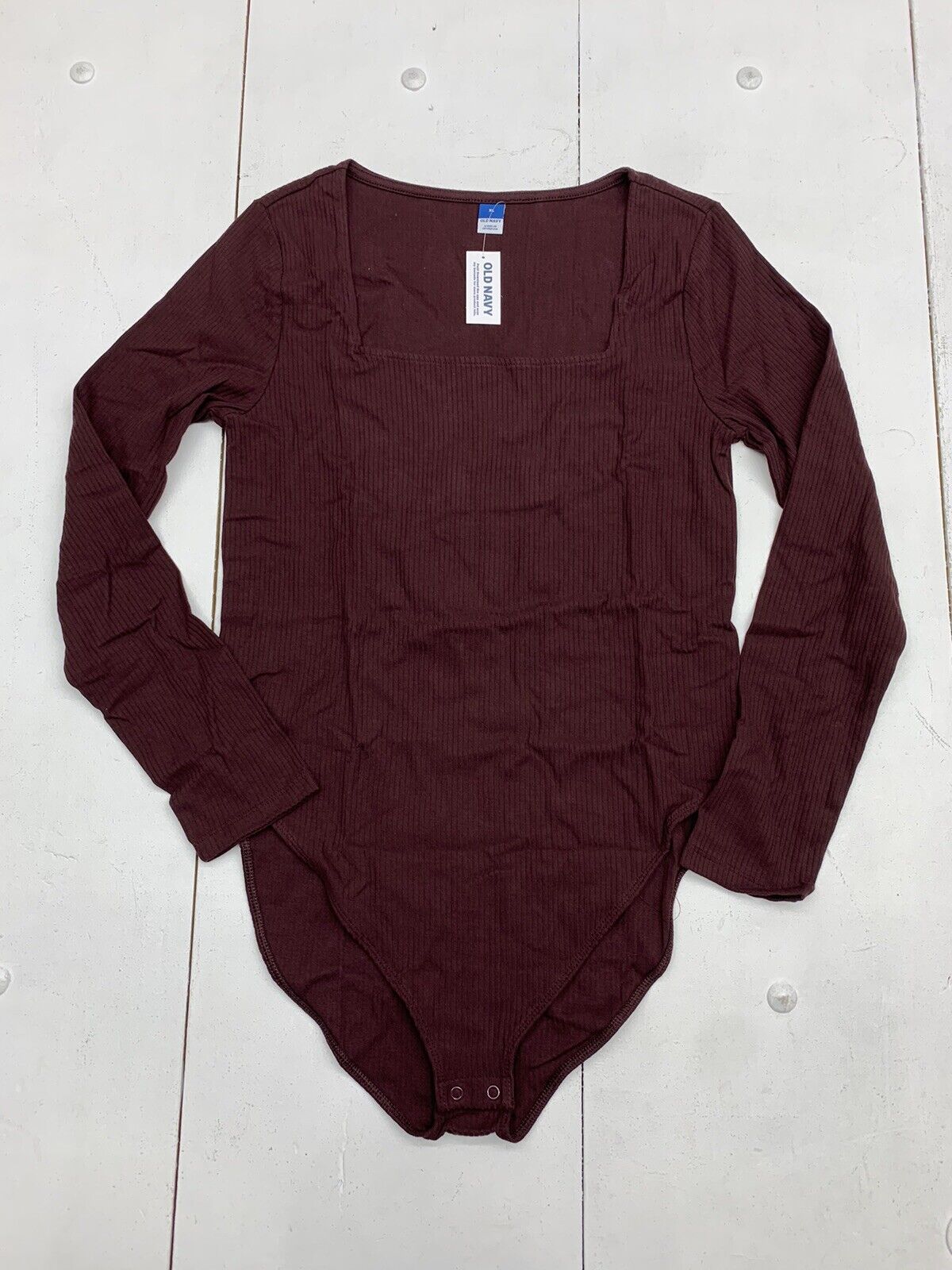 Old Navy Womens Maroon Long Sleeve Body Suit Size XL - beyond exchange