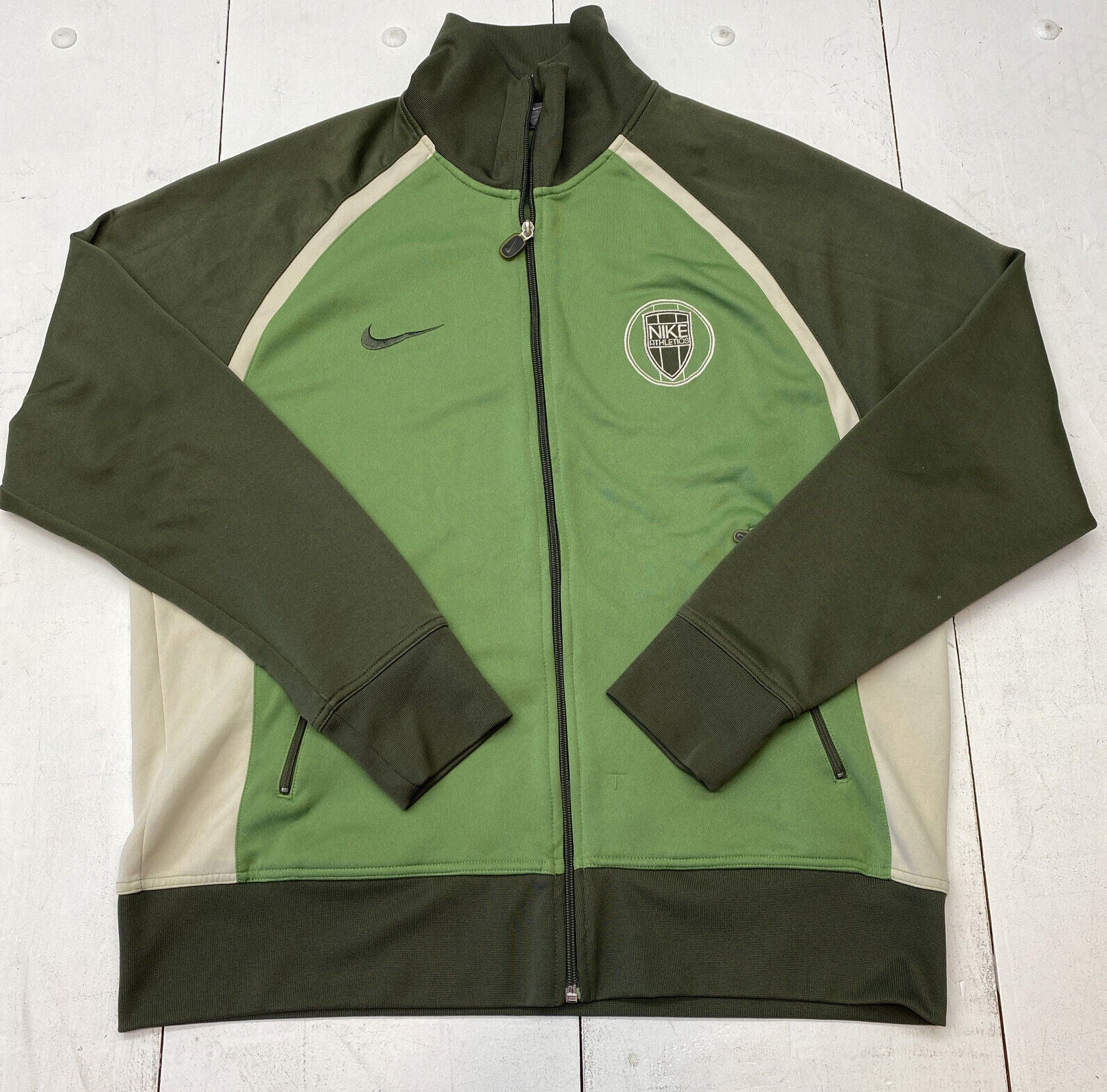Vintage Athletic Green Jacket RN# 56323 CA# 05553 Size XXLarge