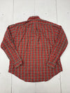 Ralph Lauren Mens Red Plaid Long Sleeve Button Up Shirt Size XL