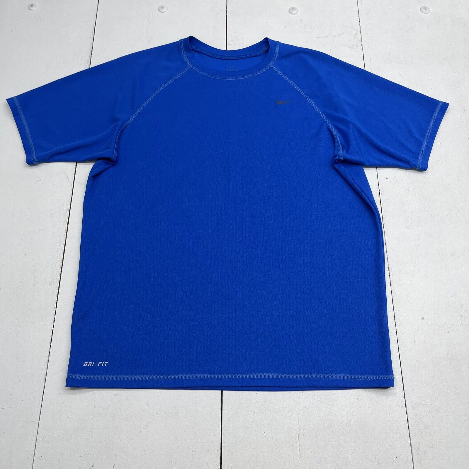 Nike Dri Fit Blue Short Sleeve Athletic T Shirt Mens Size Large