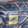 Johnnie-O Hangin&#39; Out Solana Chambray Stripe Linen Short Sleeve Mens Size Large