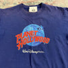 Vintage Planet Hollywood Disney World 1991 Blue T-Shirt Men Size S Made In USA *