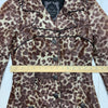 Guess Womens Brown cheetah Print Button up jacket Size XS