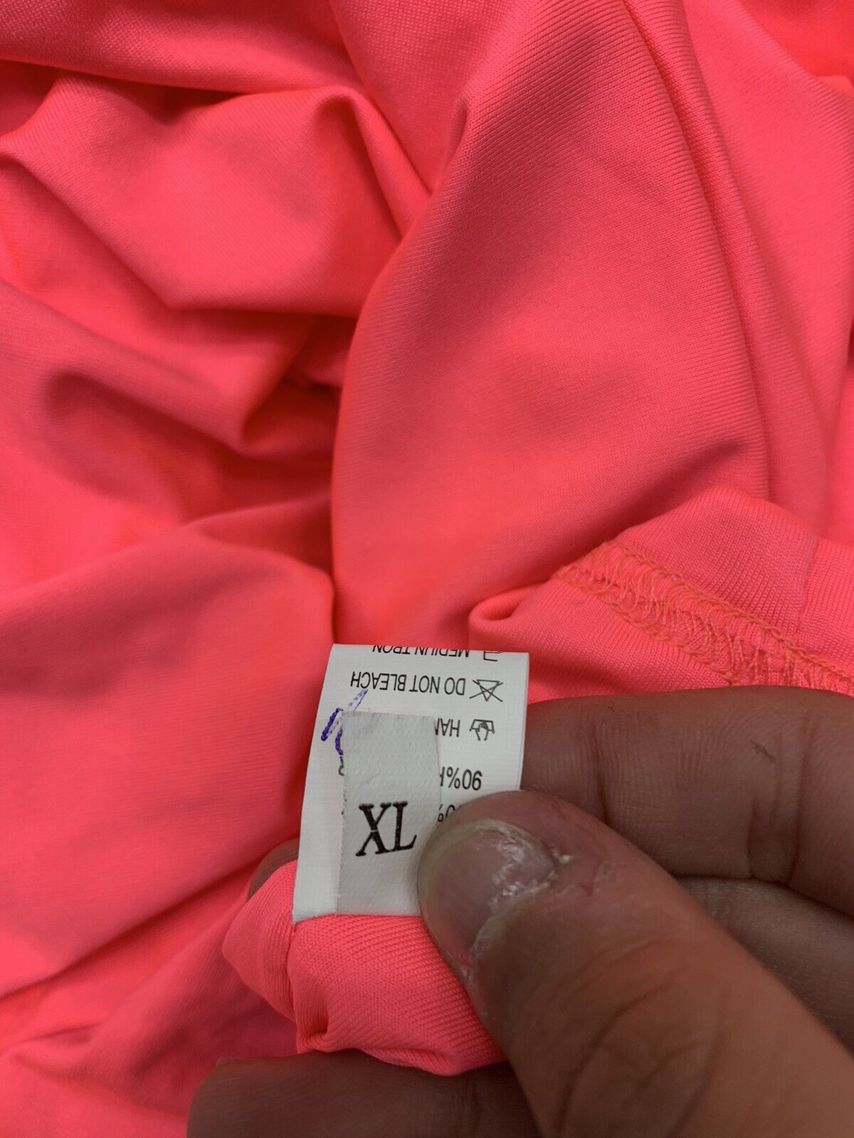 Unbranded Womens Hot Pink Side Ruched Dress Size XL - beyond exchange