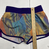 Nike Dri-Fit Multicolored Shorts Lightweight Waist Ties Girls Size Medium