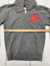 Nebraska Cornhusker Mens Gray Fullzip Jacket Size Medium