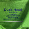 Duck Head Green Knit Short Sleeve Polo Shirt Men Size M Classic Fit NEW