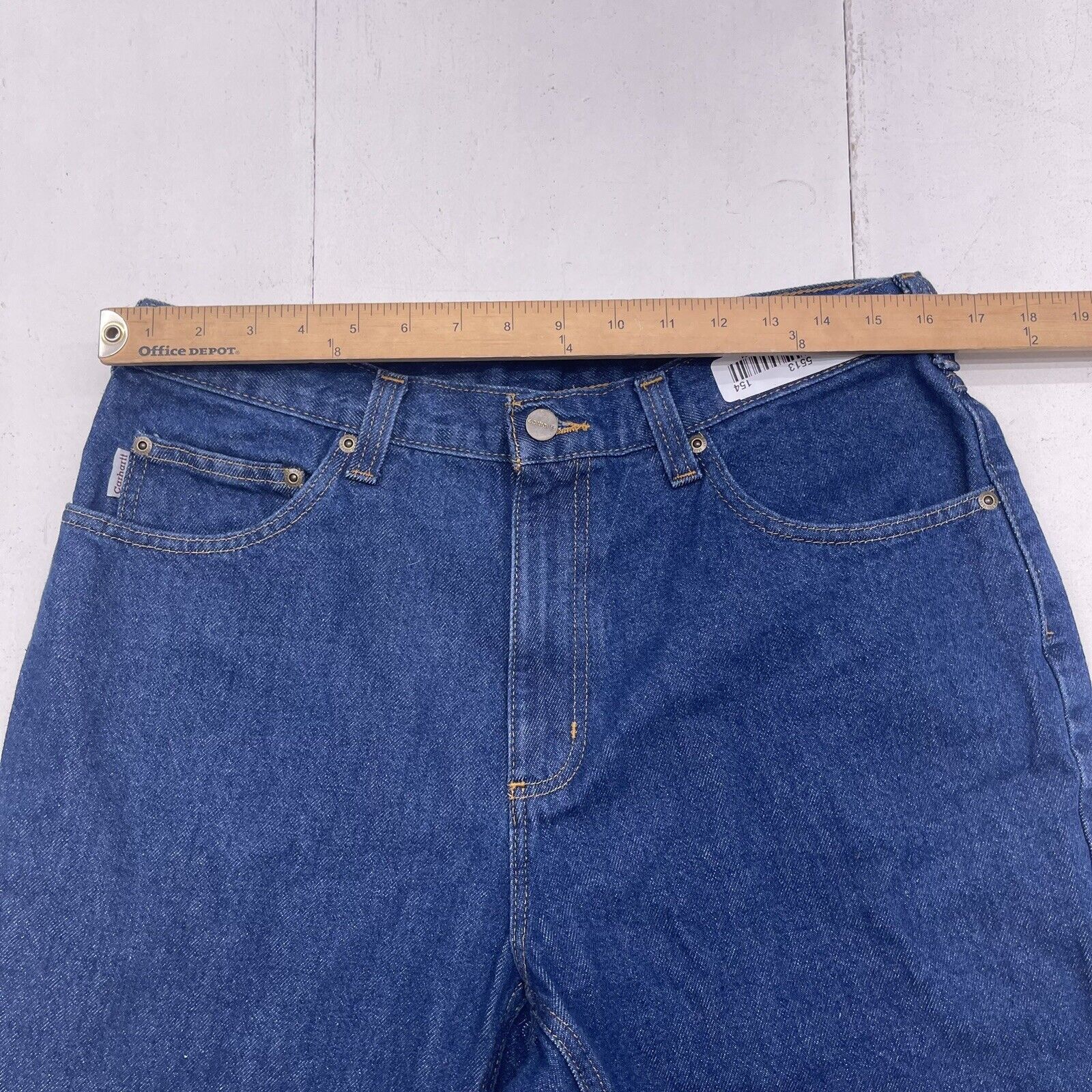 Carhartt 381-83 Relaxed Fit Blue Denim Works Jeans Mens Size 33/30 New ...