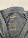 RVCA Mens Grey Vintage Wash Short Sleeve Shirt Size Medium