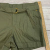Loft Green Casual Shorts with Belt Women Size 8 NEW