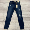 Altar’d State Nightshade Denim Distressed Skinny Jeans Woman’s Size 26/3 NEW *