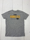 Champion Mens Grey Iowa Hawkeyes Short Sleeve Shirt Size Large