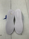 Mens White Blue Athletic Sneakers Size 12