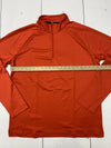 Jockey Mens Orange 1/4 Zip Pullover Jacket Size XL