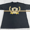 Vintage E Pioneers Black Short Sleeve Graphic T Shirt Mens XL