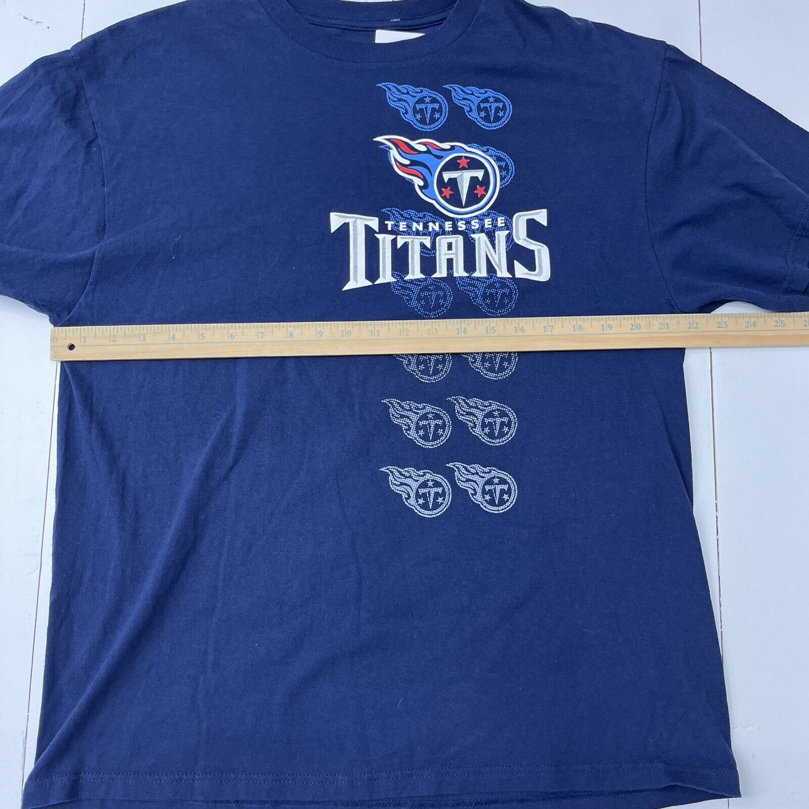 NFL Team Apparel Tennessee Titans Blue Short Sleeve T-shirt Men's Size -  beyond exchange