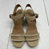 Lucky Brand Marceline Tan Wedge Sandals Shoes Women’s Size 8M