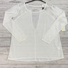Zella White Sheer Long Sleeve Athletic Shirt Women Size L NEW