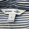 Old Navy Mini Blue Stripe Oversized Poplin Boyfriend Shirt Women’s Size S NEW