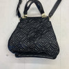 Trina Turk Womens Black Patent Leather Tote Handbag
