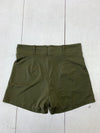 Womens Green Back Zip Shorts Size XL