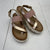 Andrea Pink Rose Gold Platform Sandals Women’s Size 7