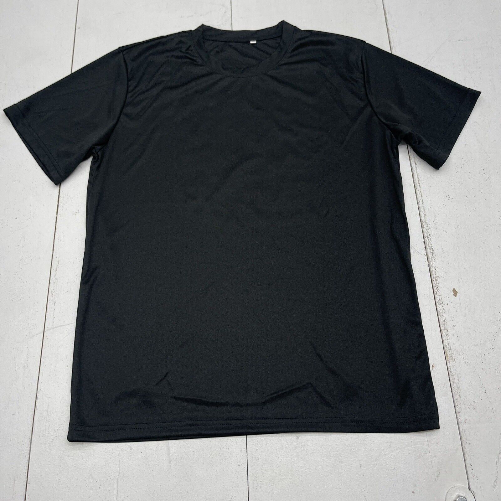 Mens Black Graphic Back Short Sleeve T Shirt Size Large New