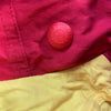 Tommy Hilfiger Retro Yellow Long RainCoat Packable Hood Women Size XL