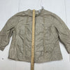 Chicos Womens Khaki Twisted Modern Delecia Zip up jacket size 3