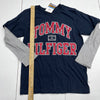 Tommy Hilfiger Navy Blue Graphic Double Layer Long Sleeve T Shirt Youth Boys Siz