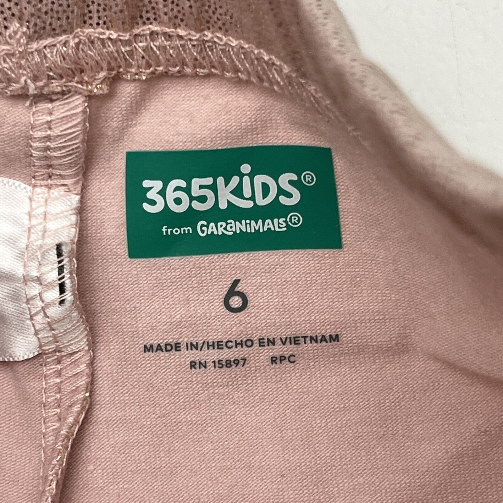 365 Kids Garanimals Pink Matalic Leggings Girls Size 6 NEW - beyond exchange