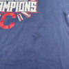 Cleveland Indians 2016 Champions Navy Blue Graphic T Shirt Adults Size XL