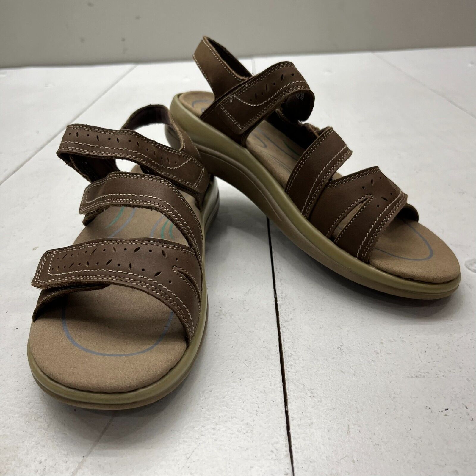 OrthoFeet Brown Naxos Two Way Strap Sandals Women's Size 9 Wide NEW