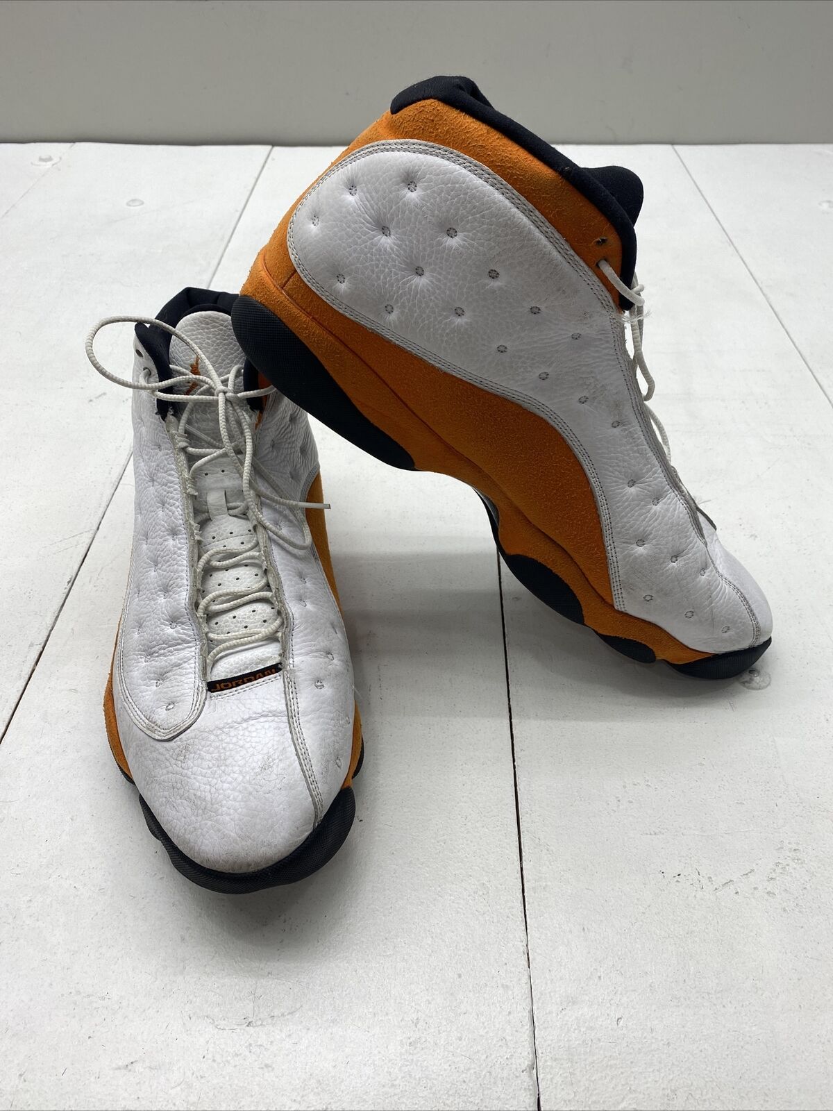 Men White Jordan Retro 13 Comfortable Shoes