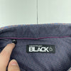 Westport Black Purple Diamond Printed Sport Button Up Mens Size 4XL