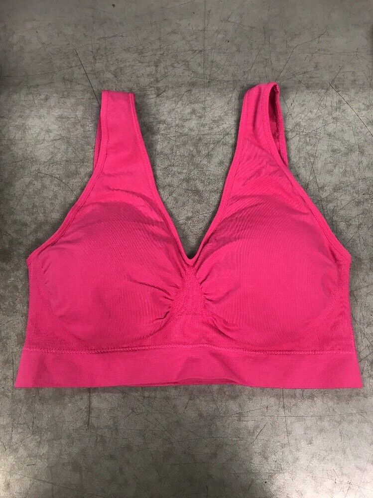 Rhonda Shear Hot Pink Padded Sports Bra Women’s Size XL NWOT*