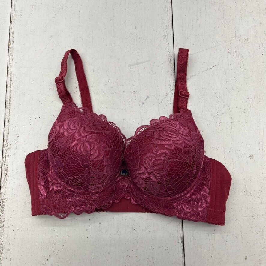 Sister Hood Red Lace Push-Up Bra Women's Size 36/80 NEW - beyond