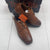 Deer Stags Ace Luggage Brown Oxford Wingtip Dress Shoes Youth Boys 2.5 New