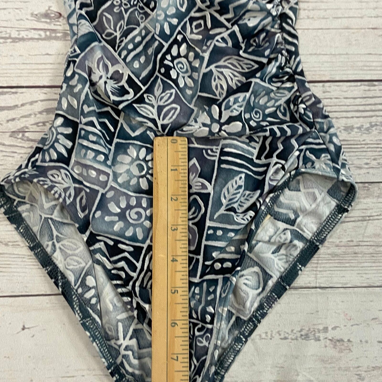 Vintage Lands End Gray One Piece Swimsuit Woman's Size 6 Long Made In -  beyond exchange