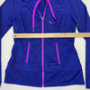Lukka Womens Blue striped Full zip jacket size Medium
