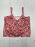 Unbranded Womens Pink Floral Tank Size Large